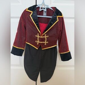 Leg Avenue Red and Black Ringmaster Tailcoat with Gold Trim